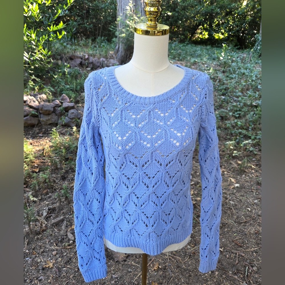 LOFT Women's Blue‎ Knit Sweater